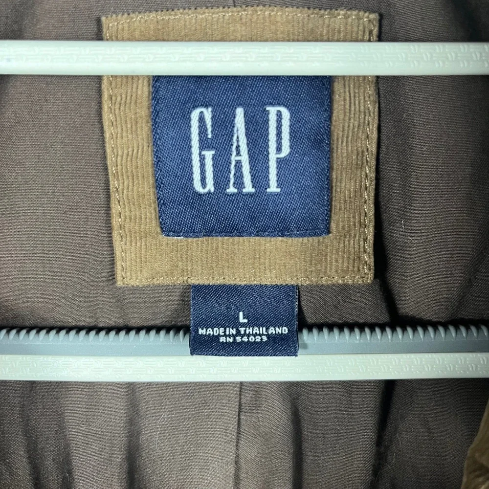 Gap Corduroy Blazer Men Large Brown 3-Button Cotton Sport Coat Classic Fit